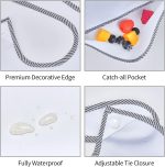AVULZGD Waterproof Baby Bibs for Boy Girls Toddler Drool Eating With Food Catcher 6-18 Months - Image 5